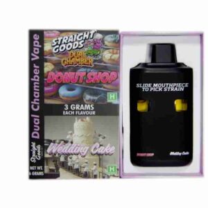 Straight Goods Dual Chamber Vape – Donut Shop + Wedding Cake (3 Grams + 3 Grams)