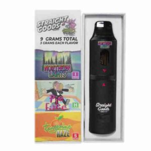 Straight Goods Triple Chamber Vape – Northern Lights + Tangerine Haze + Pie Face (3 Grams + 3 Grams + 3 Gram)