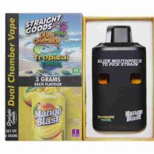 Straight Goods Dual Chamber Vape – Tropical Twist + Mango Blast (3 Grams + 3 Grams)